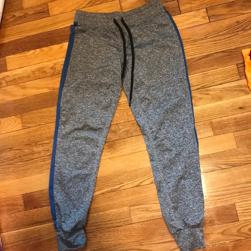 Light grey with blue sides Joggers